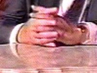 Diagonal lines definitely visible across the hands. Diagonal lines definitely visible across the hands.