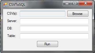 CSV to SQL